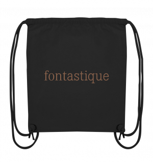 FONTastique - Organic Gym-Bag