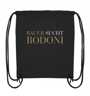 BAUER sucht BODONI - Organic Gym-Bag