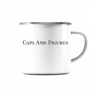 CAPS and FIGURES - Emaille Tasse